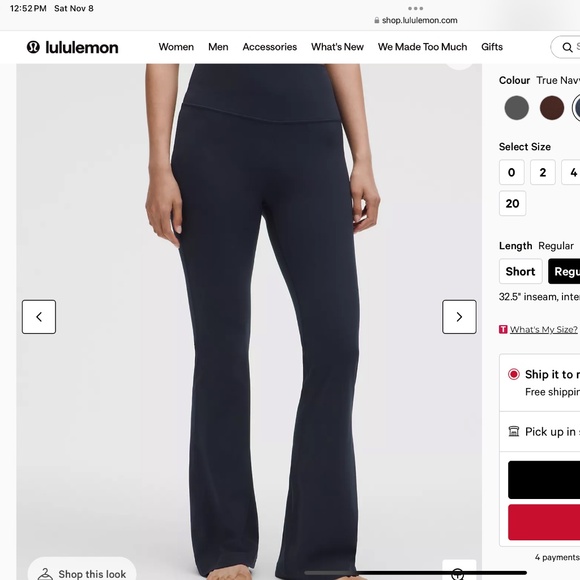 Lululemon Groove Nulu Super-High-Rise Flared Pant - Picture 1 of 5